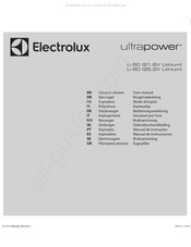 Electrolux ultrapower Li-50 Gebruikershandleiding