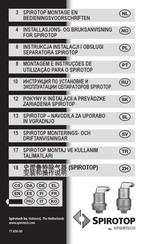 Spirotech SPIROTOP Montage- En Bedieningsvoorschriften