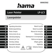 Hama LP-LC1 Gebruiksaanwijzing