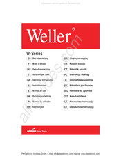 Weller W 101 Gebruiksaanwijzing