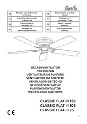 CasaFan CLASSIC FLAT-III 103 Montage- En Bedieningshandleiding