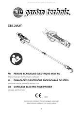 Elem Garden Technic CS7.2VLIT Instructies