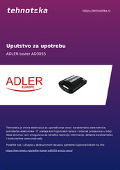 Adler europe AD 3055 Handleiding