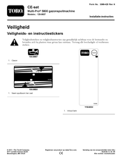 Toro Multi-Pro 5800 Installatie-Instructies