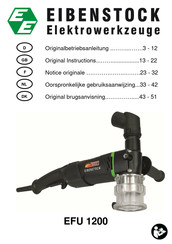 EIBENSTOCK EFU 1200 Oorspronkelijke Gebruiksaanwijzing