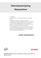 Asko W6884WECO Gebruiksaanwijzing