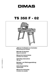 Dimas TS 350 F-02 Gebruiksaanwijzing