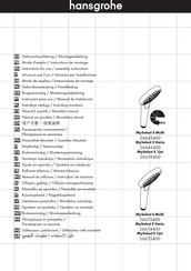 Hansgrohe MySelect S 1jet 26639400 Gebruiksaanwijzing