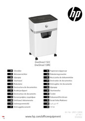 HP OneShred 10MC Handleiding