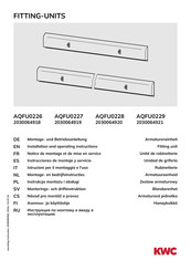 KWC AQFU0226 Montagehandleiding