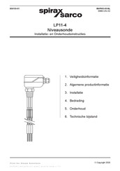 Spirax Sarco LP11-4 Installatie- En Onderhoudsinstructies