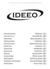 Ideeo SM-0931 Gebruiksaanwijzing