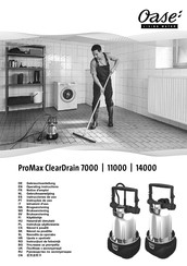 Oase ProMax MudDrain 11000 Gebruiksaanwijzing