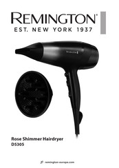 Remington Rose Shimmer Hairdryer Handleiding