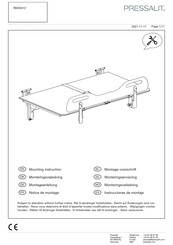 Pressalit R8455512 Montagevoorschrift