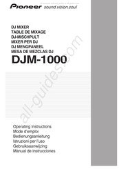 Pioneer DJM-1000 Gebruiksaanwijzing