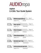 AUDIOropa xepton TX-1 Gebruiksaanwijzing