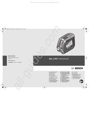 Bosch GLL 2-50 Professional Oorspronkelijke Gebruiksaanwijzing