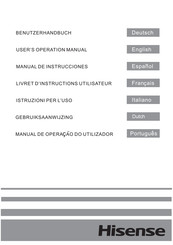 Hisense RS694N4BCF Gebruiksaanwijzing