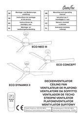 CasaFan Eco Concept 132 Montage- En Bedieningshandleiding