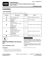Toro Groundsmaster 360 Series Installatie-Instructies