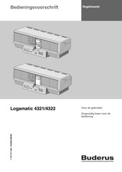 Buderus Logamatic 4321 Bedieningsvoorschrift