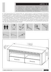 ML MEBLE ARTIS 11 Montage-Instructies