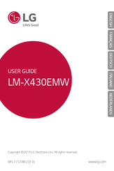 LG LM-X430EMW Gebruikershandleiding