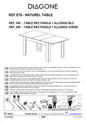 Gautier Diagone 040 Montage-Instructies