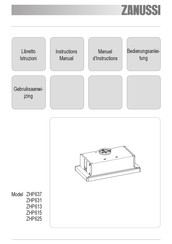 Zanussi ZHP 637 Gebruiksaanwijzing