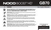 Noco BOOST HD GB70 Gebruikershandleiding