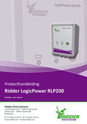 Ridder LogicPower RLP200 Producthandleiding