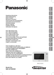 Panasonic Inverter NN-GT45KW Gebruiksaanwijzing