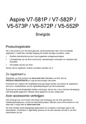 Acer Aspire V7-582P Snelgids