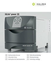 Kulzer HiLite power 3D Gebruiksaanwijzing