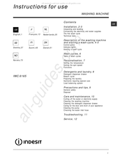 Indesit IWC 6165 Gebruiksaanwijzing