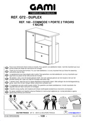 Gautier GAMI DUPLEX G72-160 Montage-Instructies