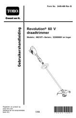 Toro 323000001 Gebruikershandleiding