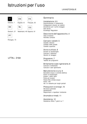 Hotpoint Ariston LFTA+ 2164 Gebruiksaanwijzing