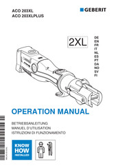 Geberit ACO 203XLPLUS Handleiding