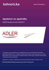 Adler europe AD 2317 Handleiding