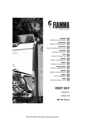 Fiamma VENT 28 F Montage- En Gebruiksaanwijzing