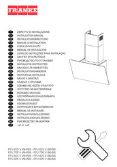 Franke FPJ 825 V BK/SS Installatie-Instructies