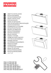 Franke FMA PRO 907 BK/BK MATT Installatie-Instructies