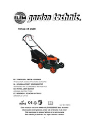 Elem Garden Technic TDTAC41T-CC99 Vertaling Van De Originele Handleiding