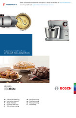 Bosch OptiMUM MUM9A32S00 Gebruiksaanwijzing