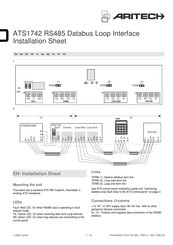 Aritech ATS1742 Instructieblad