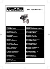 König Electronic SEC-DUMMYCAM40 Gebruiksaanwijzing