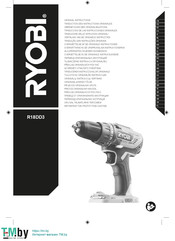 Ryobi R18DD3 Vertaling Van De Originele Handleiding