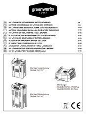 GreenWorks Tools 2904007 Vertaling Van De Originele Handleiding